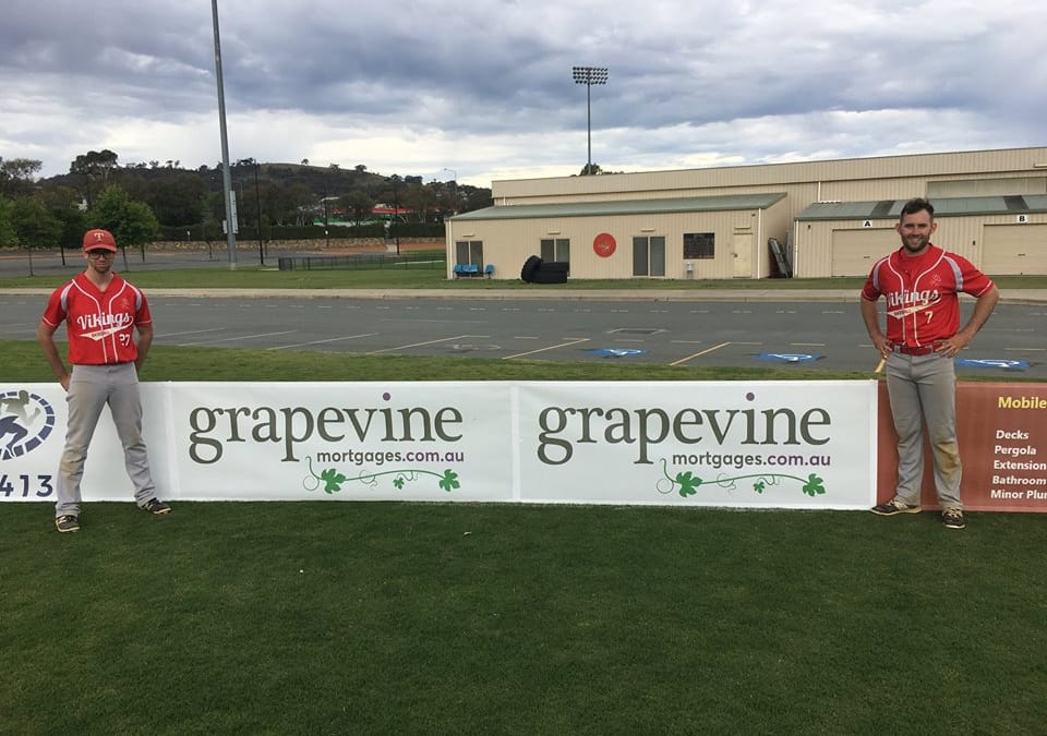 Grapevine Mortgages proudly sponsors the Tuggeranong Vikings Baseball Club.